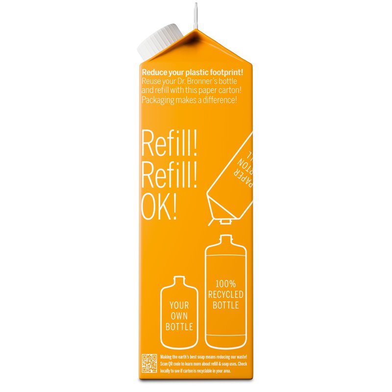 Citrus Pure-Castile Liquid Soap Refill - 32 fl oz Sustainable Paper Carton