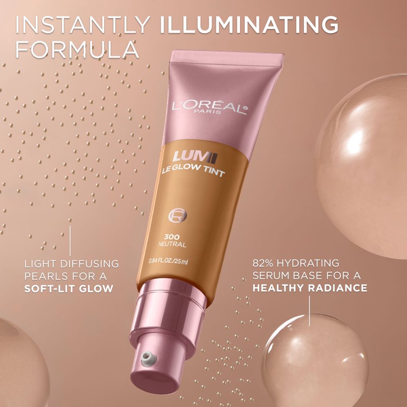 Lumi Le Glow Skin Tint Foundation - Lightweight Hydrating Makeup