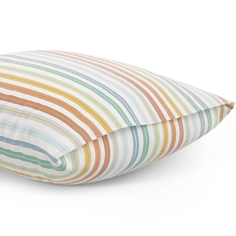 Kids Full Microfiber Bed Sheet Set with Vintage Stripe - 4 Pieces