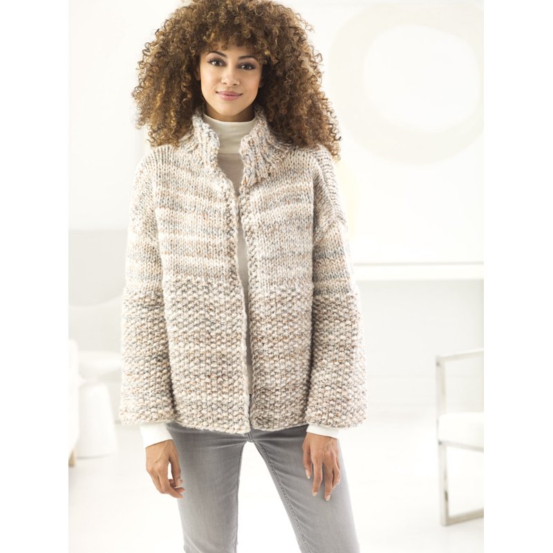 Wool-Ease Thick & Quick Fossil Super Bulky Acrylic Wool Yarn - Lion Brand