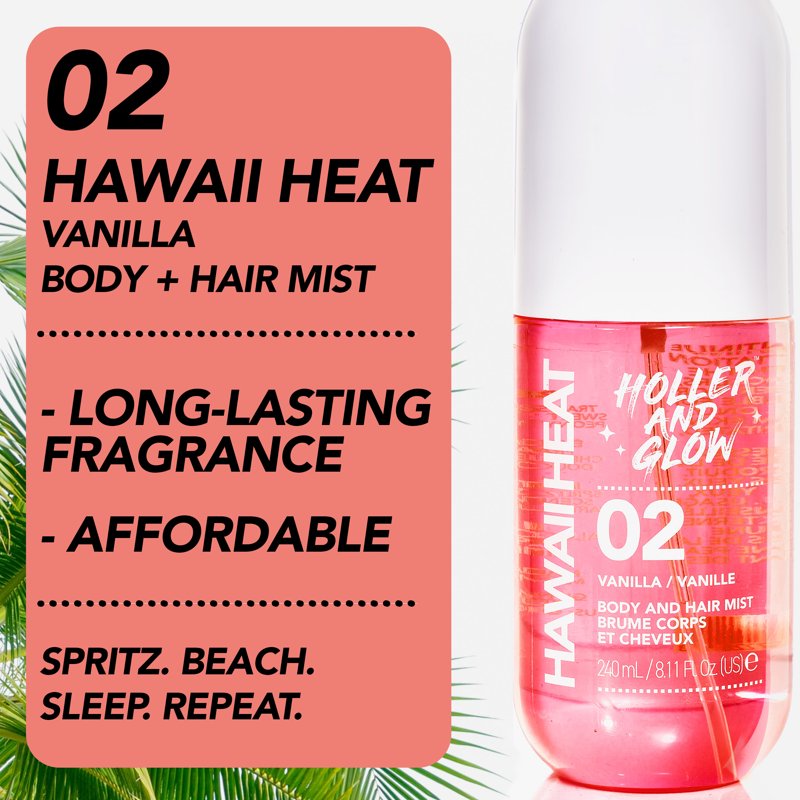 Dual-Action Fragrance Mist for Body & Hair - Lightweight Refreshing Spray