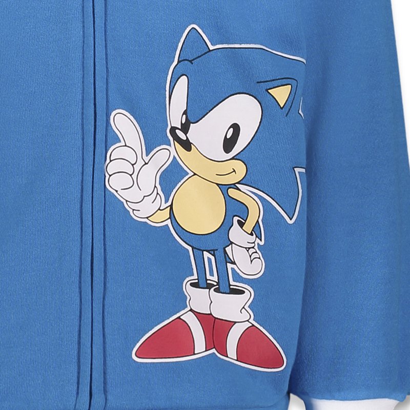 Toddler Boys Sonic the Hedgehog Fleece Zip-Up Hoodie - Blue 2T Variation