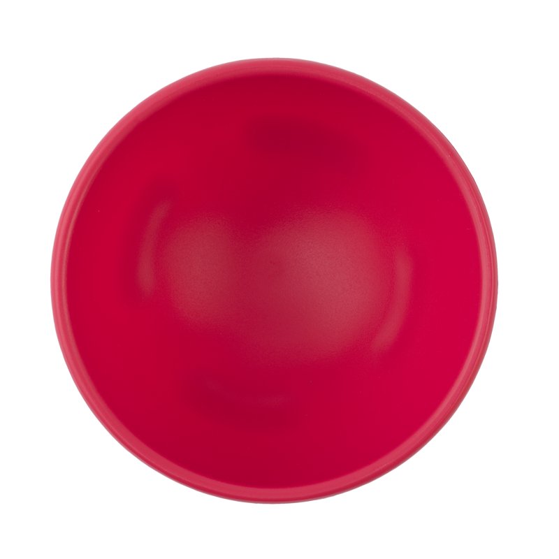 Large Plastic Salsa Bowl - 14oz Condiment Serving Dish, Red
