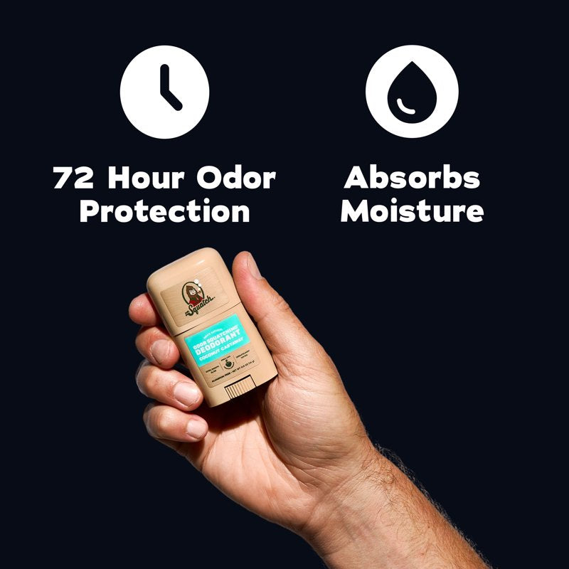 Natural Aluminum-Free Deodorant for Men, Coconut Scent, 0.5 oz Travel Size