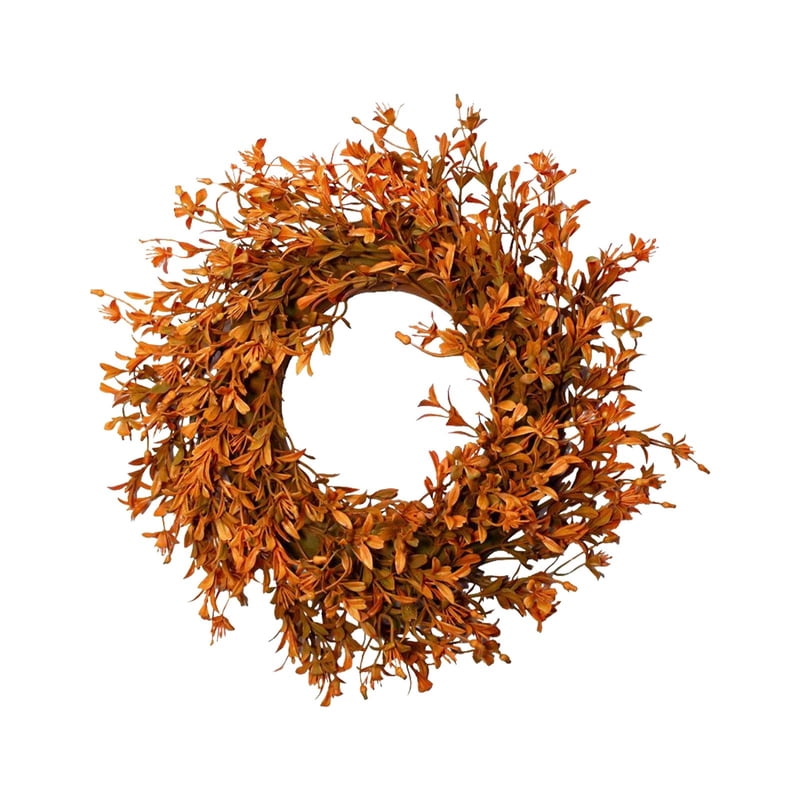 Halloween Thanksgiving Garland with Orange Artificial Plants Indoor Outdoor Decor