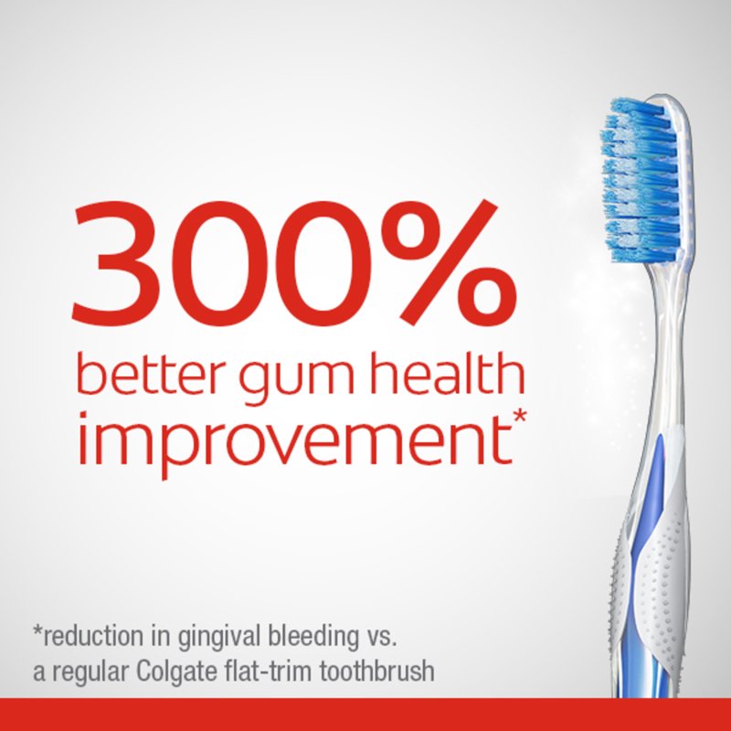Gum Health Manual Toothbrush with Floss-Tip Bristles