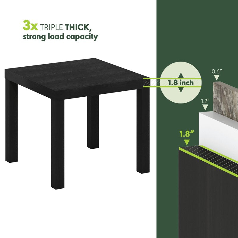 Compact Square Coffee Table - Minimalist Design for Small Spaces