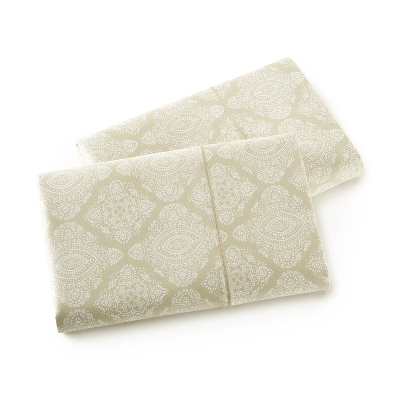 Better Homes & Gardens Ogee Print King Pillowcase Set - Almond Biscuit, 2-Piece, 400 Thread Count