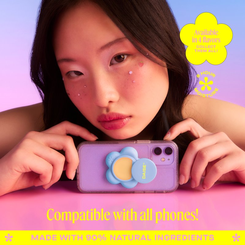 Phone-Ready Moisturizing Lip Balm Pod with Vitamin E & Shea Butter