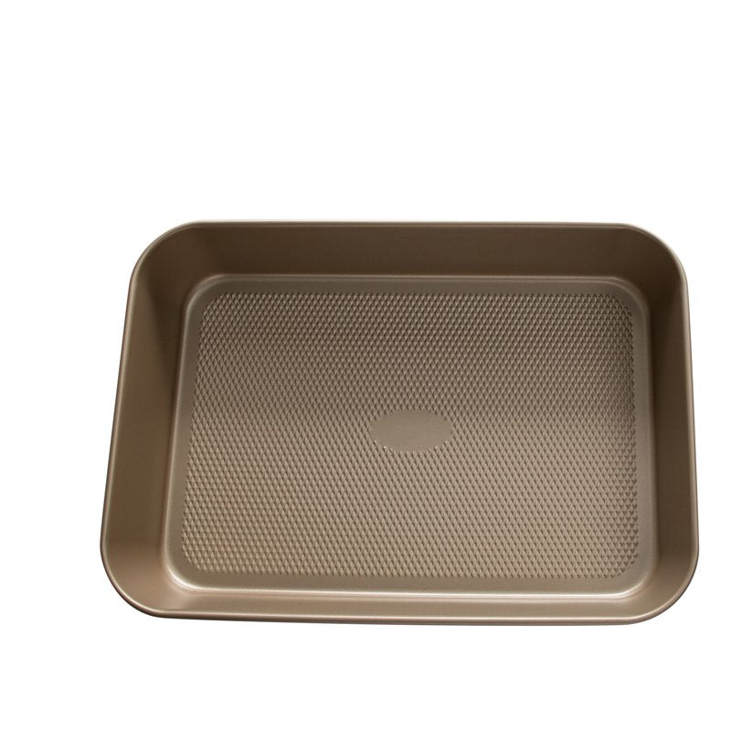 Deep Roasting Pan - Nonstick Carbon Steel with Diamond Base