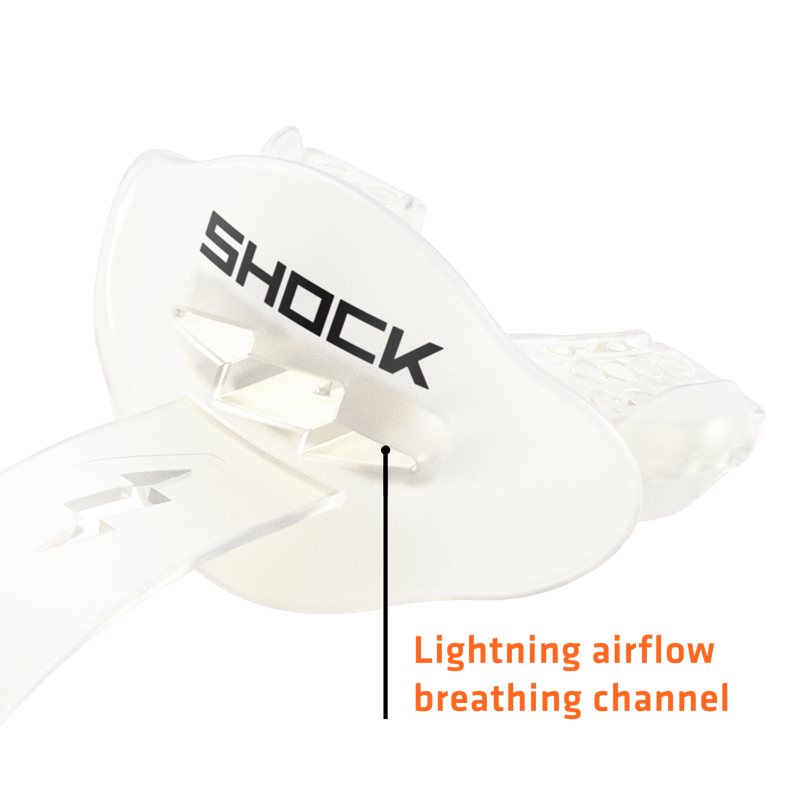 Football Lip Guard with Permanent Tether - Multiple Colors