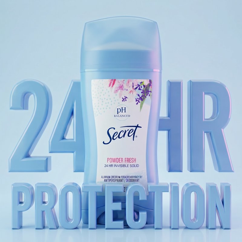 Invisible Solid Antiperspirant Deodorant Stick - Powder Fresh, 2.6oz
