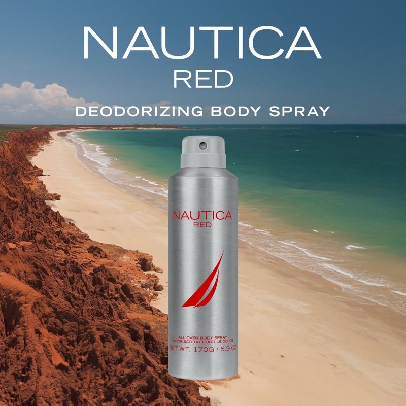 Color Red Masculine Deodorizing Body Spray - 5.9 oz