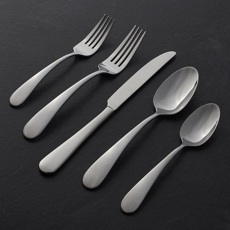40-Piece Stainless Steel Flatware Set with Caddy - Service for 8