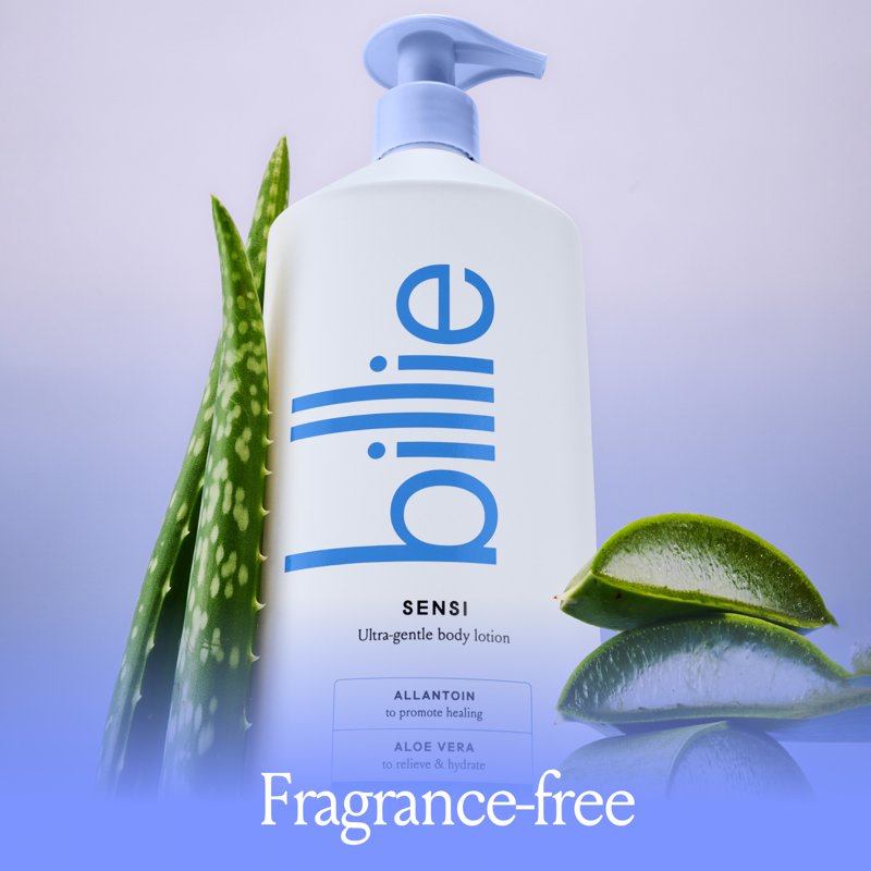 Billie Sensi Ultra-Gentle Women's Body Lotion, Fragrance-Free,