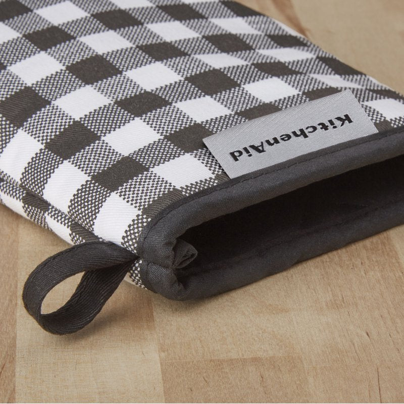 Mini Oven Mitt Set - Matte Black, 2-Pack, Heat Resistant