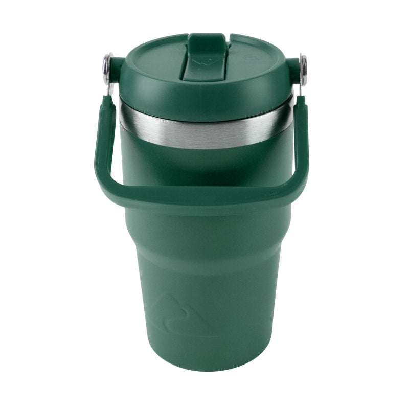 18oz Vacuum-Insulated Stainless Steel Tumbler with Swivel Handle - Dark Green