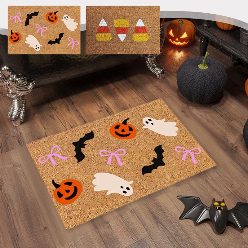 Halloween Doormat Non-Slip Indoor Outdoor Welcome Rug 23.6x15.7 Inches