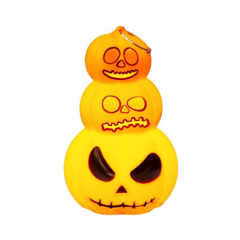 Halloween Pumpkin Lantern LED Light - Portable Indoor Outdoor Decor - Variation E