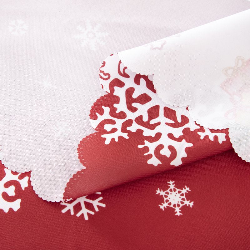 Christmas Tablecloth for Rectangle Table 52x70 - Red