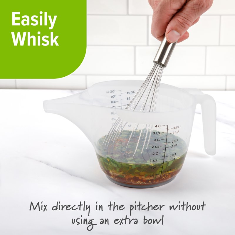 Precise Pour Measuring Pitcher - Clear, 4 Cup Capacity