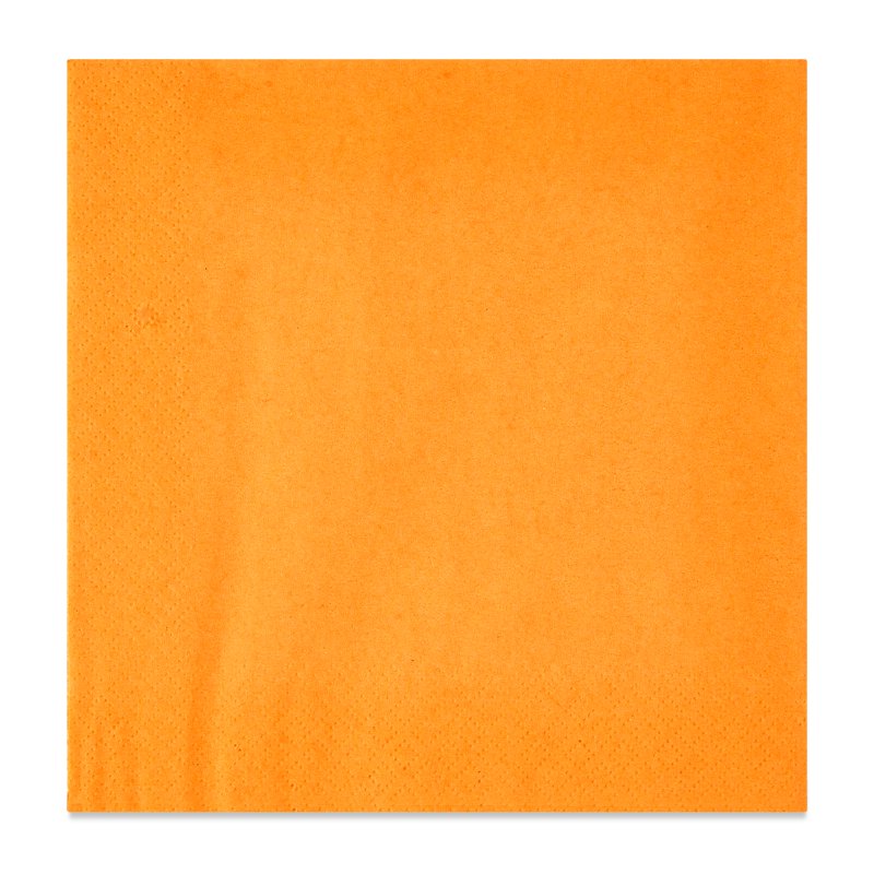 Orange Disposable Paper Napkins - 6.5 Inch, 24 Pack, Variation 6