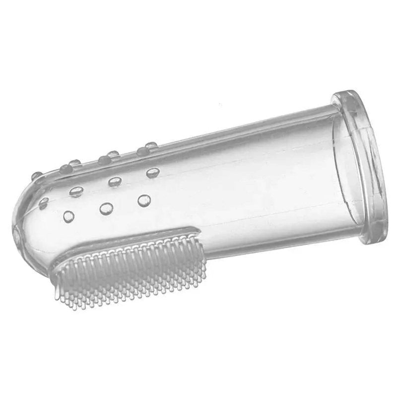 Silicone Baby Finger Toothbrush and Fluoride-Free Toothpaste Set