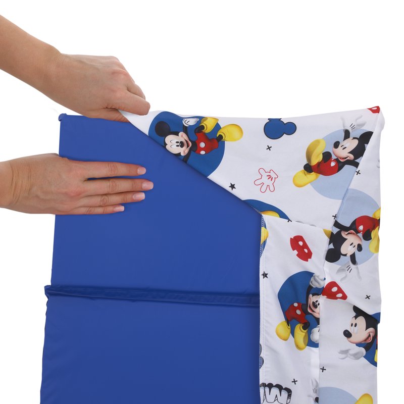 Toddler Nap Mat Sheet with Mickey Mouse Pattern - Microfiber, 44 x 19 Inches