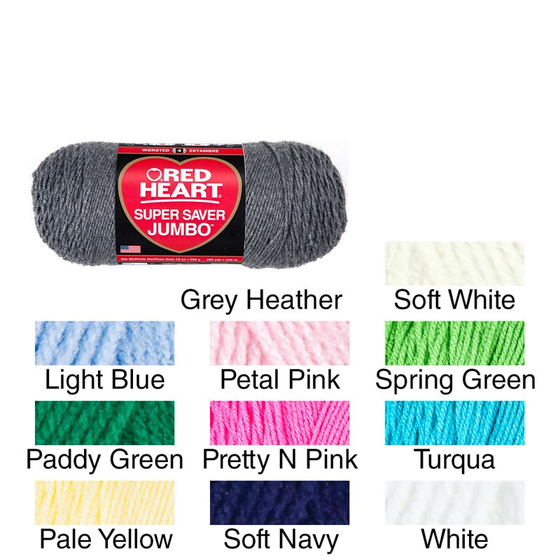 Red Heart Super Saver Jumbo Yarn - Spring Green, Single
