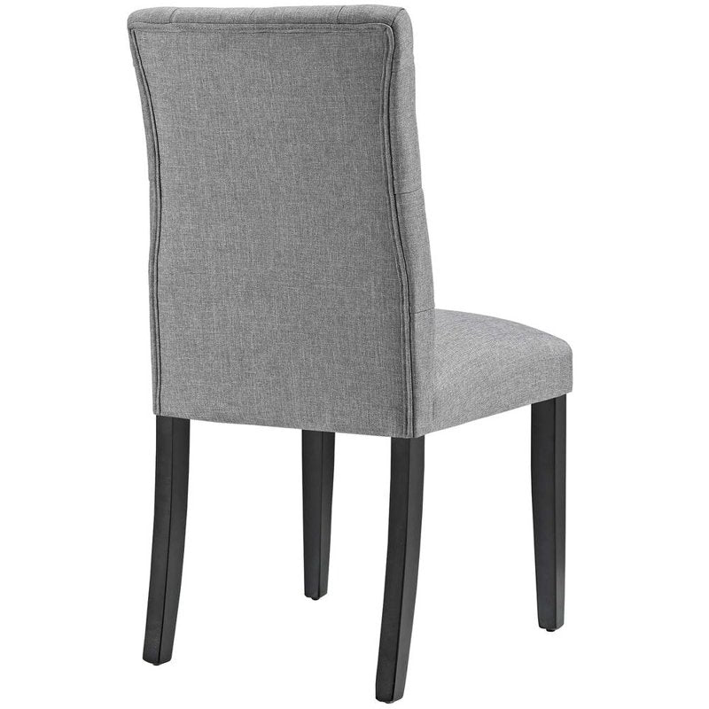 Duchess 21.5" Button Tufted Dining Chair - Light Gray