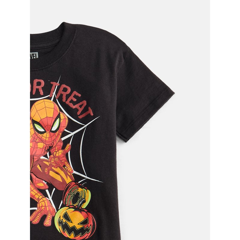Spider-Man Toddler Boys Halloween T-Shirt with Short Sleeves - Trick or Treat 3T
