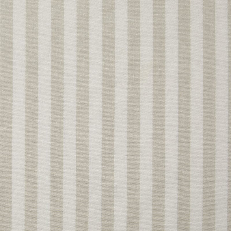 Pink Shower Curtain 72x72 Inches with Taupe Stripes and Contrast Trim - Cotton-Polyester Blend