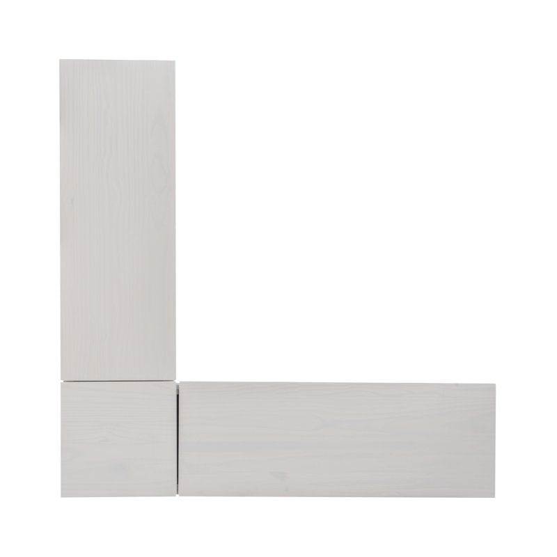 Corner Dining Breakfast Nook with Storage - White