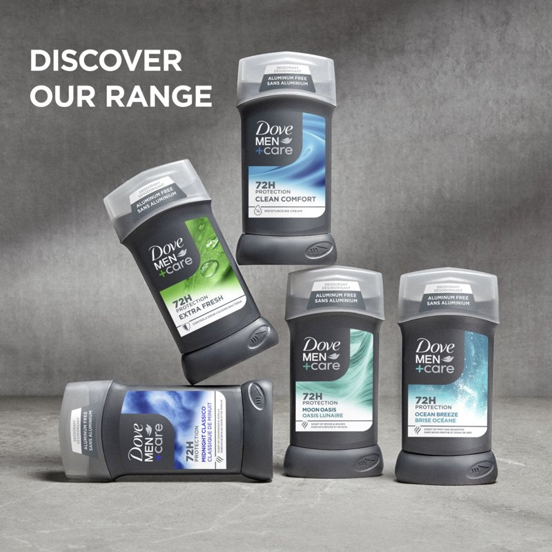 Aluminum Free Deodorant Stick for Men - 72H Odor Protection, 3 oz