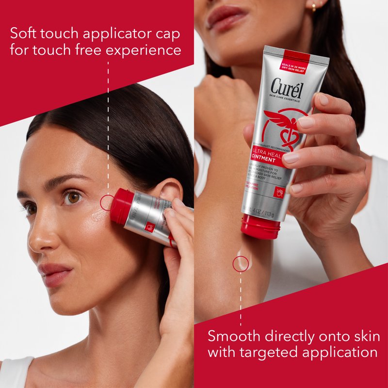 Curel Ultra Healing Ointment with Touch Free Applicator, Body and