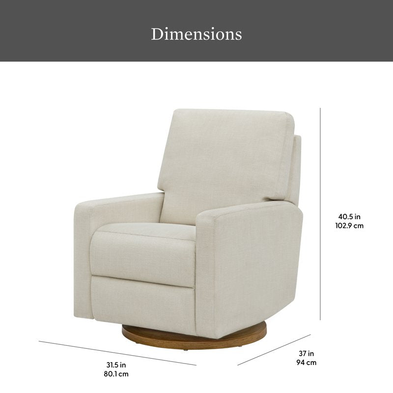 Modern Farmhouse Glider Recliner with Swivel - Multiple Colors
