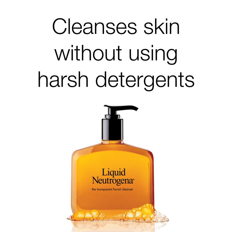 Fragrance-Free Gentle Liquid Face Cleanser - Hypoallergenic Daily Face Wash