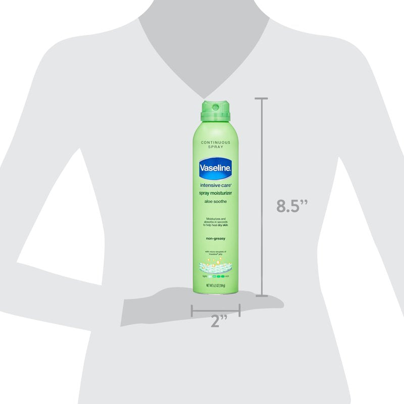 Aloe Soothe Spray Lotion - Non-Greasy Moisturizer 6.5 oz