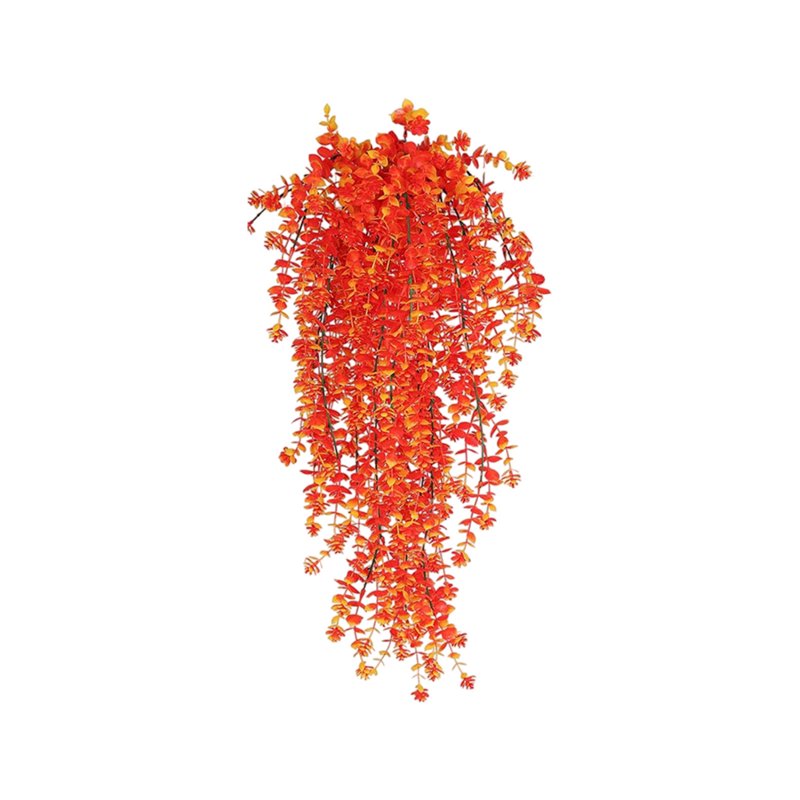 Orange Fall Leaf Garland Halloween Decor 29.9in - Variation E2