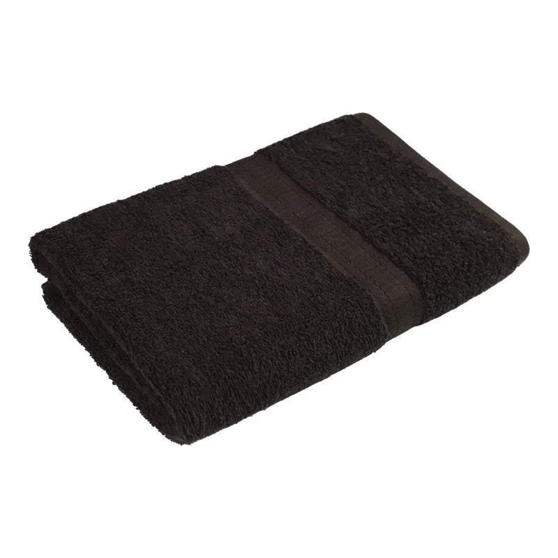Mainstays Basic Bath Sheet - 100% Cotton, 30x60 in, Rich Black