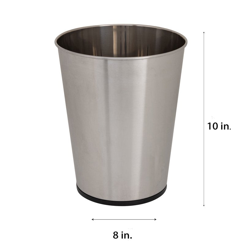 Stainless Steel Bathroom Trash Can - 1.3 Gallon
