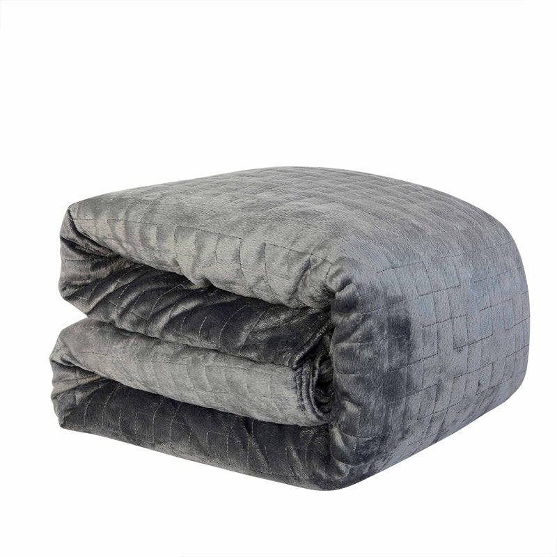 Weighted Blanket with Duvet Cover - 20 lbs, 48x72, Blue, Adult