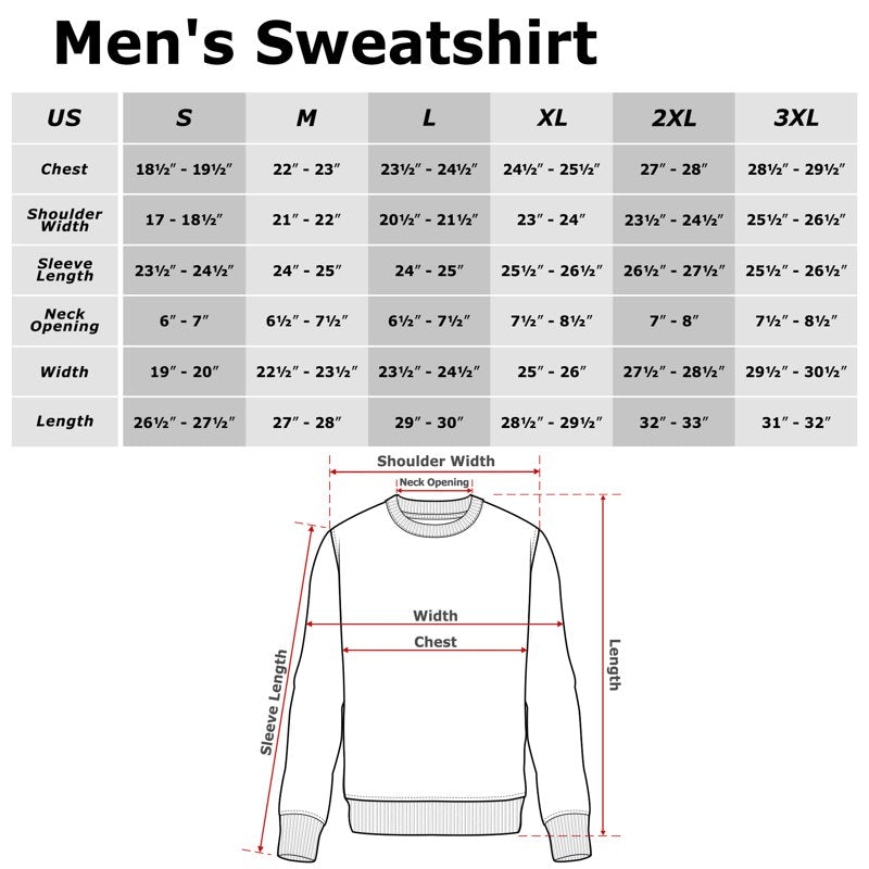 Men's Snow White Grumpy Costume Sweatshirt - Red, L