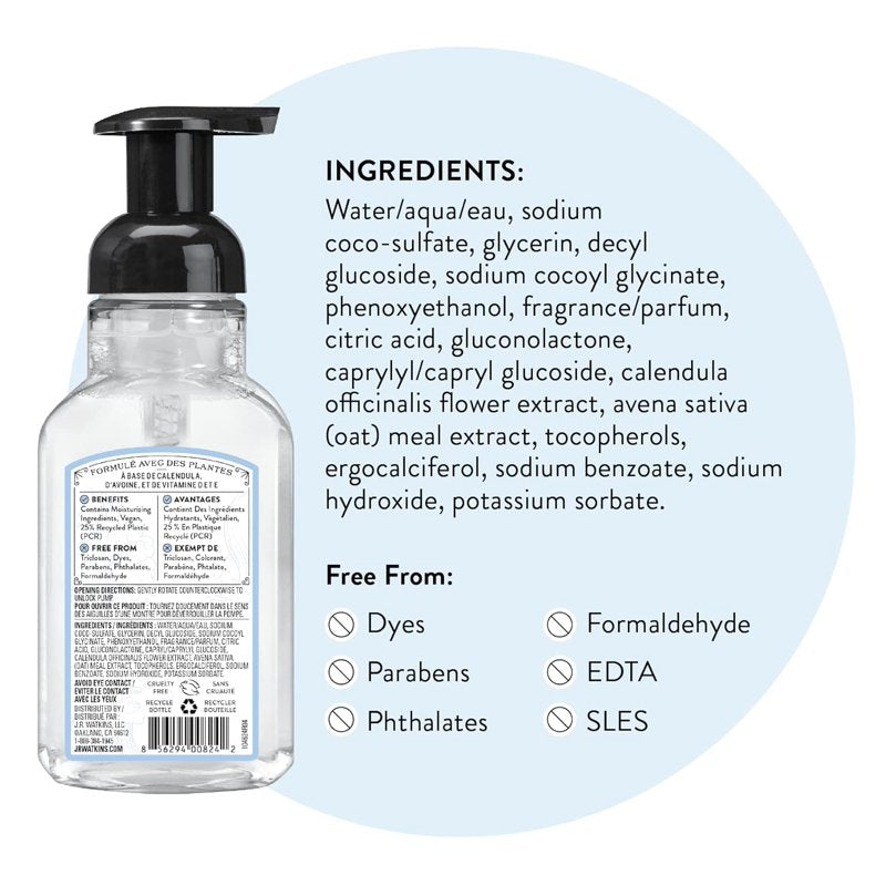 Foaming Hand Soap, Ocean Breeze Scent, Moisturizing Plant-Based Wash, 9 fl oz