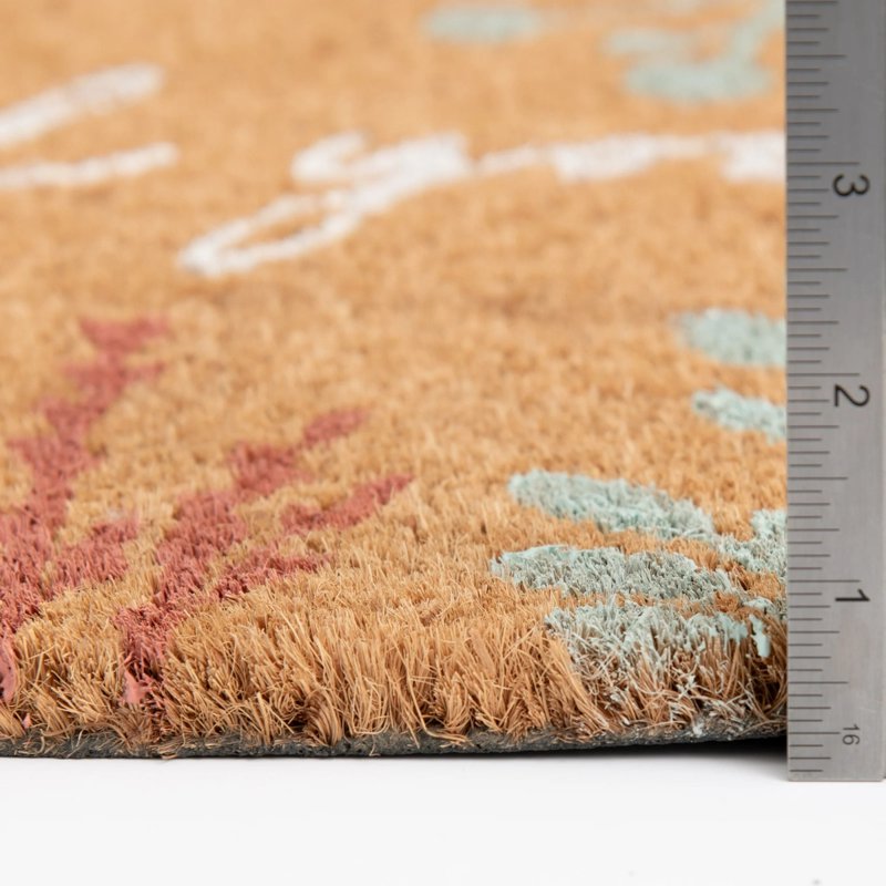 18x30 Inch Coco Coir Doormat with 'Did You Call First?' Pattern - Non-Slip Outdoor Entry Rug