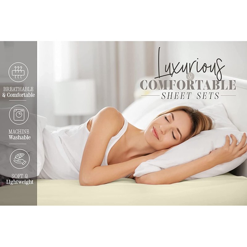 Queen Tie-Dye Burgundy Microfiber Bed Sheets Set - Elegant Comfort 1500 Series