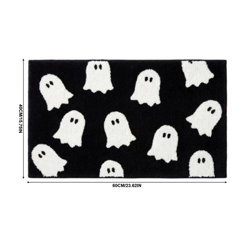 Halloween Ghost Doormat I - Soft Absorbent Microfiber Welcome Mat 16x24 Inches