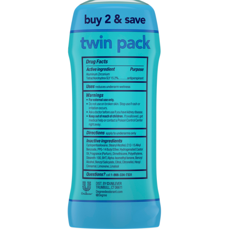 Antiperspirant Deodorant for Women, Shower Clean Scent, 2.6 oz (2 Pack)