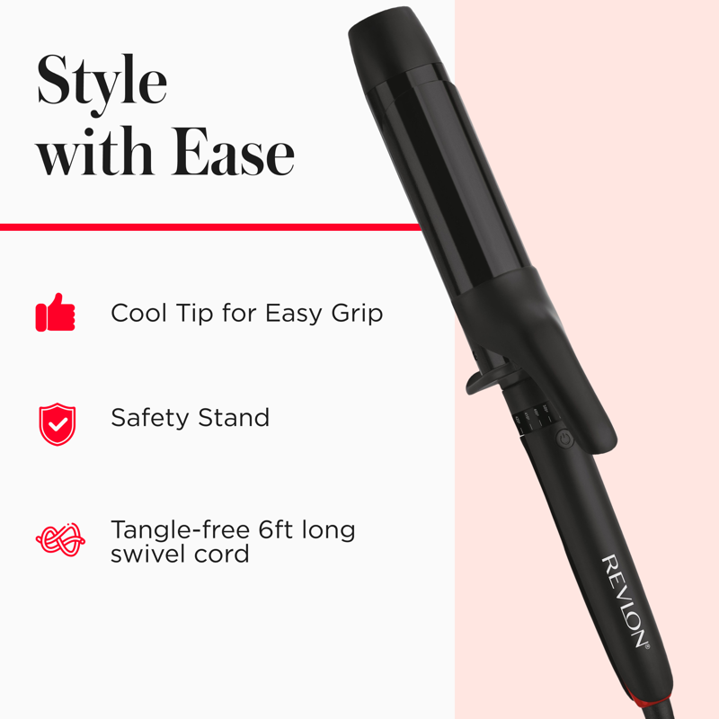 Curling Iron with Coconut Oil Infused Ceramic Barrel - Multiple Sizes