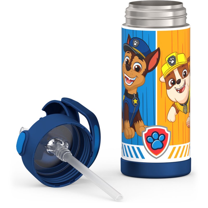 Kids Stainless Steel Insulated Water Bottle with Straw - Paw Patrol, 4 Pack